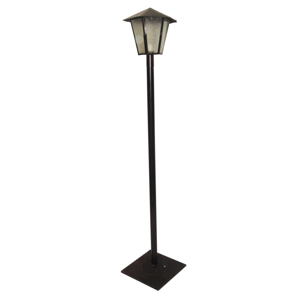 Luminária/Poste de Chão Jardim Preto ou Branco Disktem