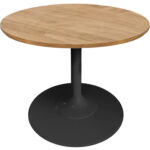 mesa de canto jessica preta tampo madeira