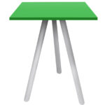 mesa padrao deca quadrada branca e verde