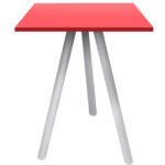mesa padrao deca quadrada branca e vermelha