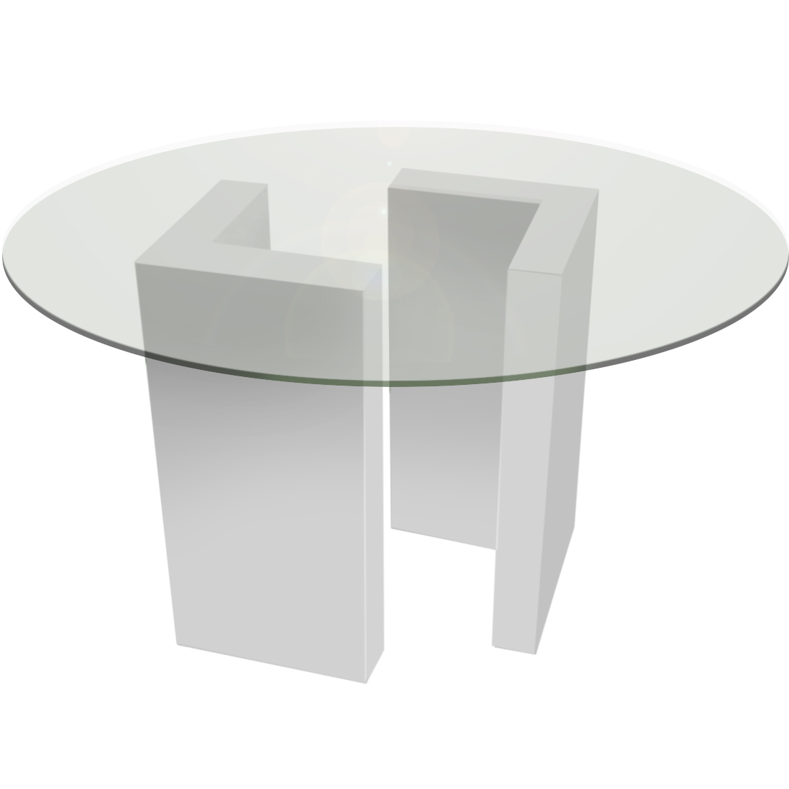 MESA ELLE TAMPO vidro