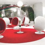 Poltrona Ball vermelha
