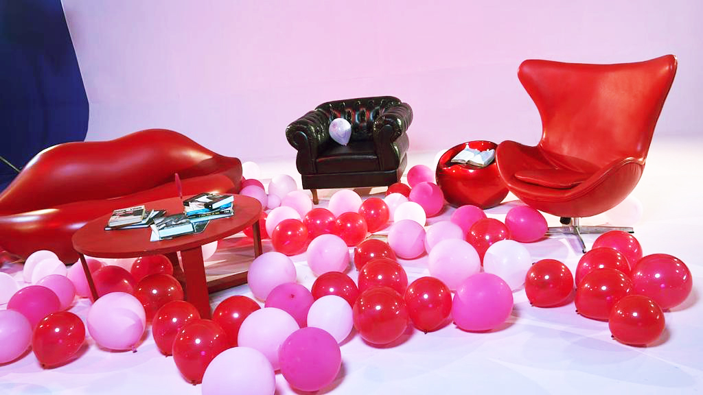 Poltrona Egg vermelha1