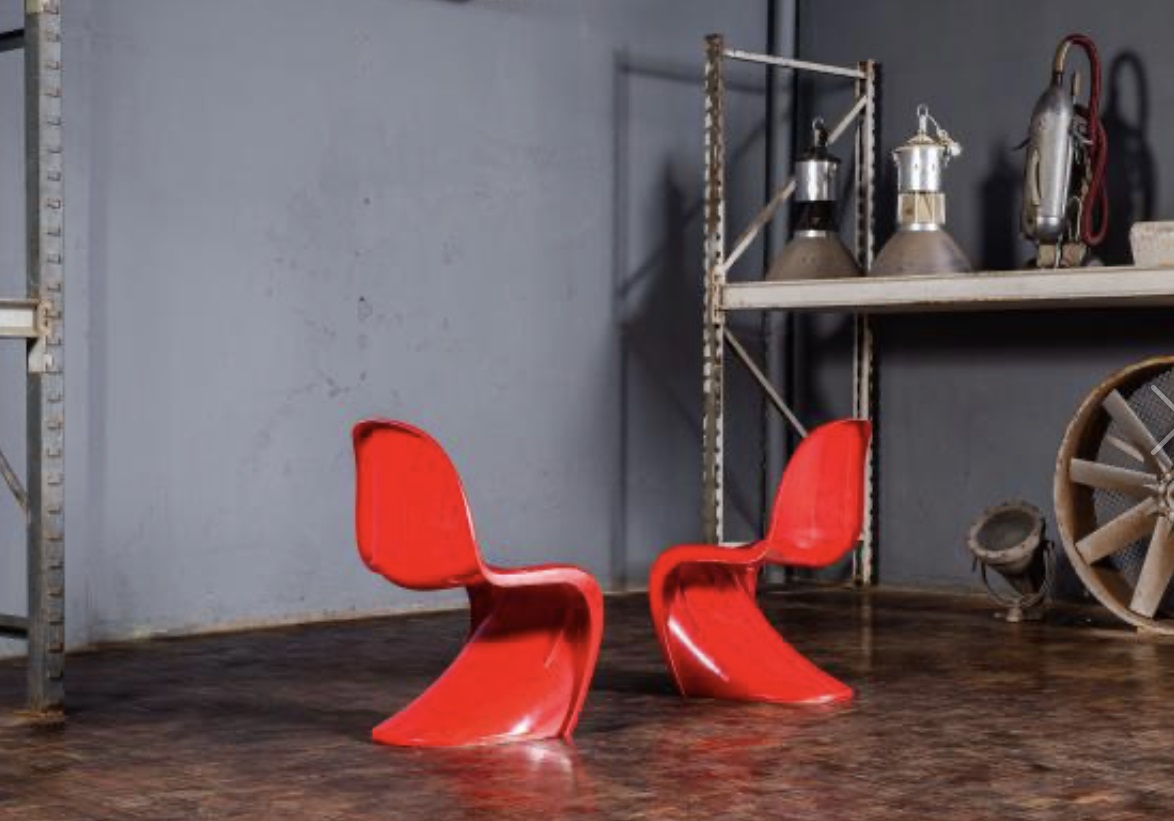 cadeira panton vermelha