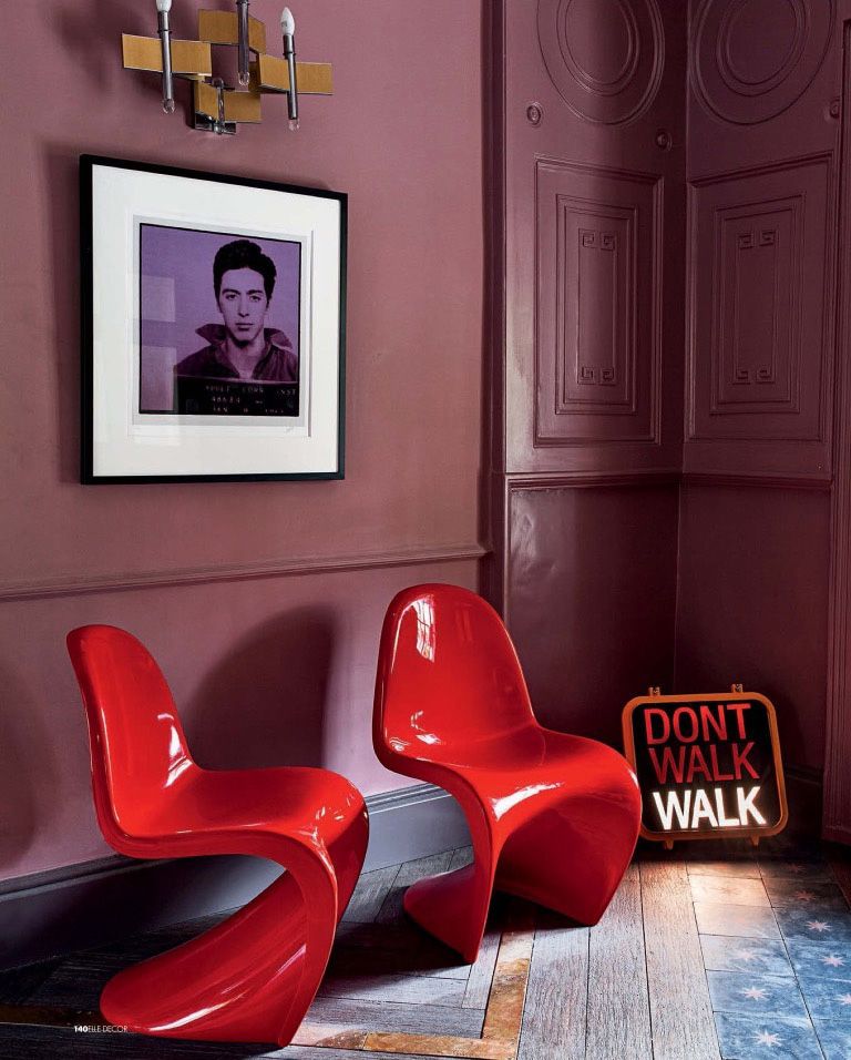 cadeira panton vermelhaa