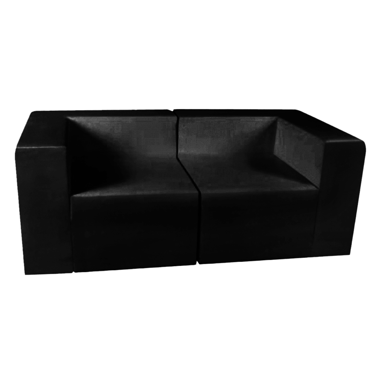 sofa didi de 2 lugares preto