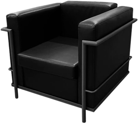 poltrona LC2 preto com preto