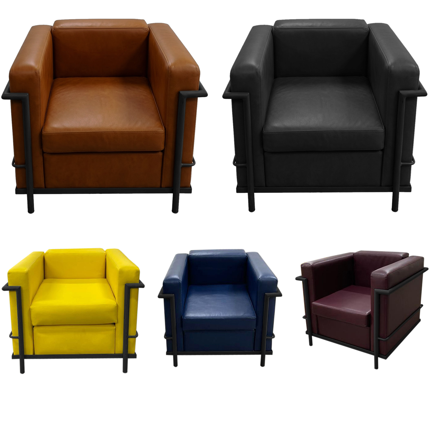 poltronas LC2 coloridas