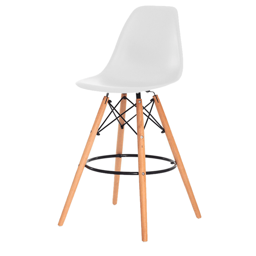 Banqueta charles eames branca