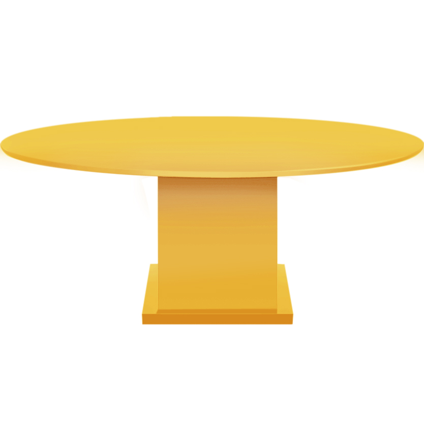 Mesa Princesa redonda amarela