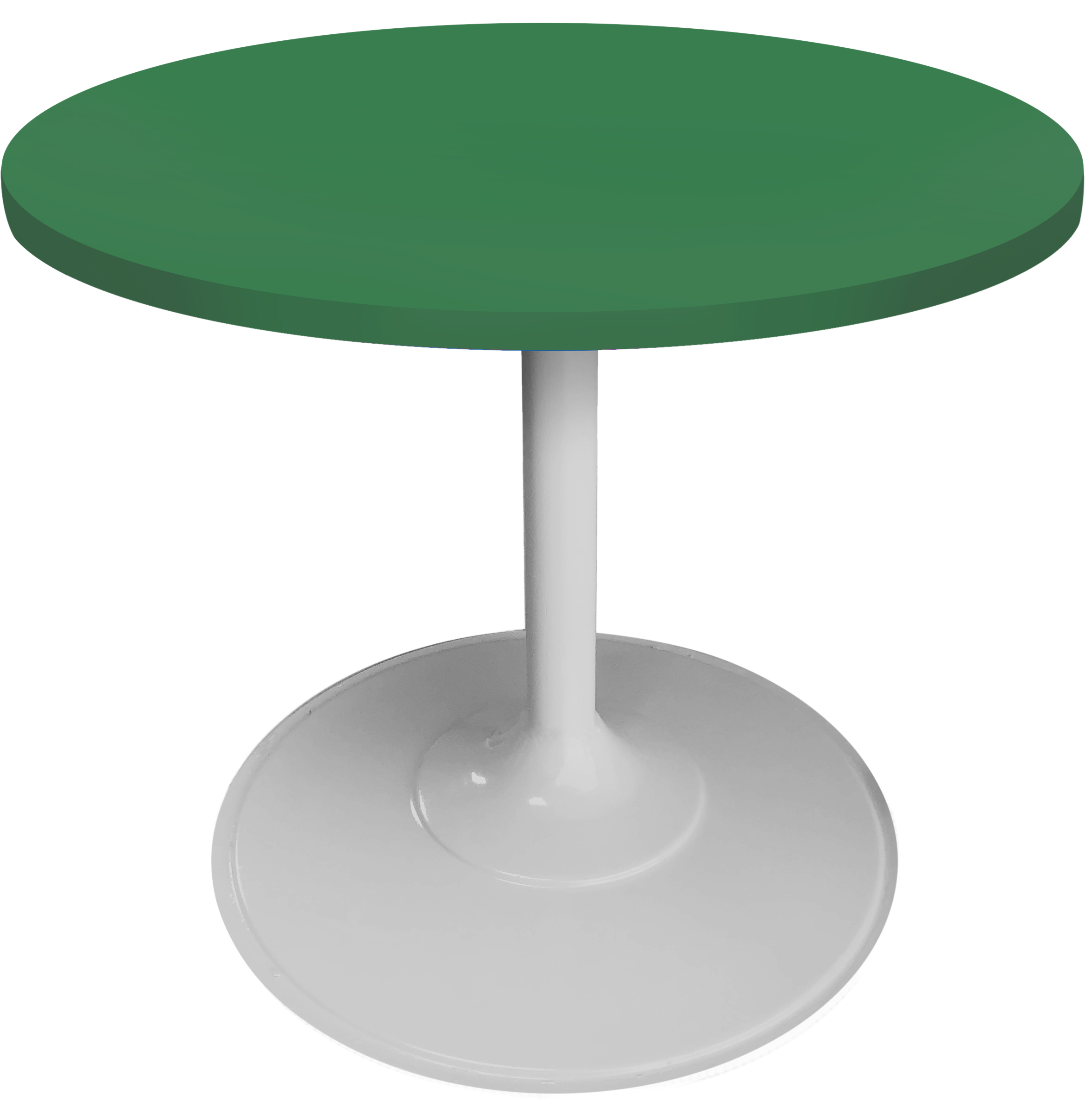 Mesa de canto jessica branca tampo verde bandeira