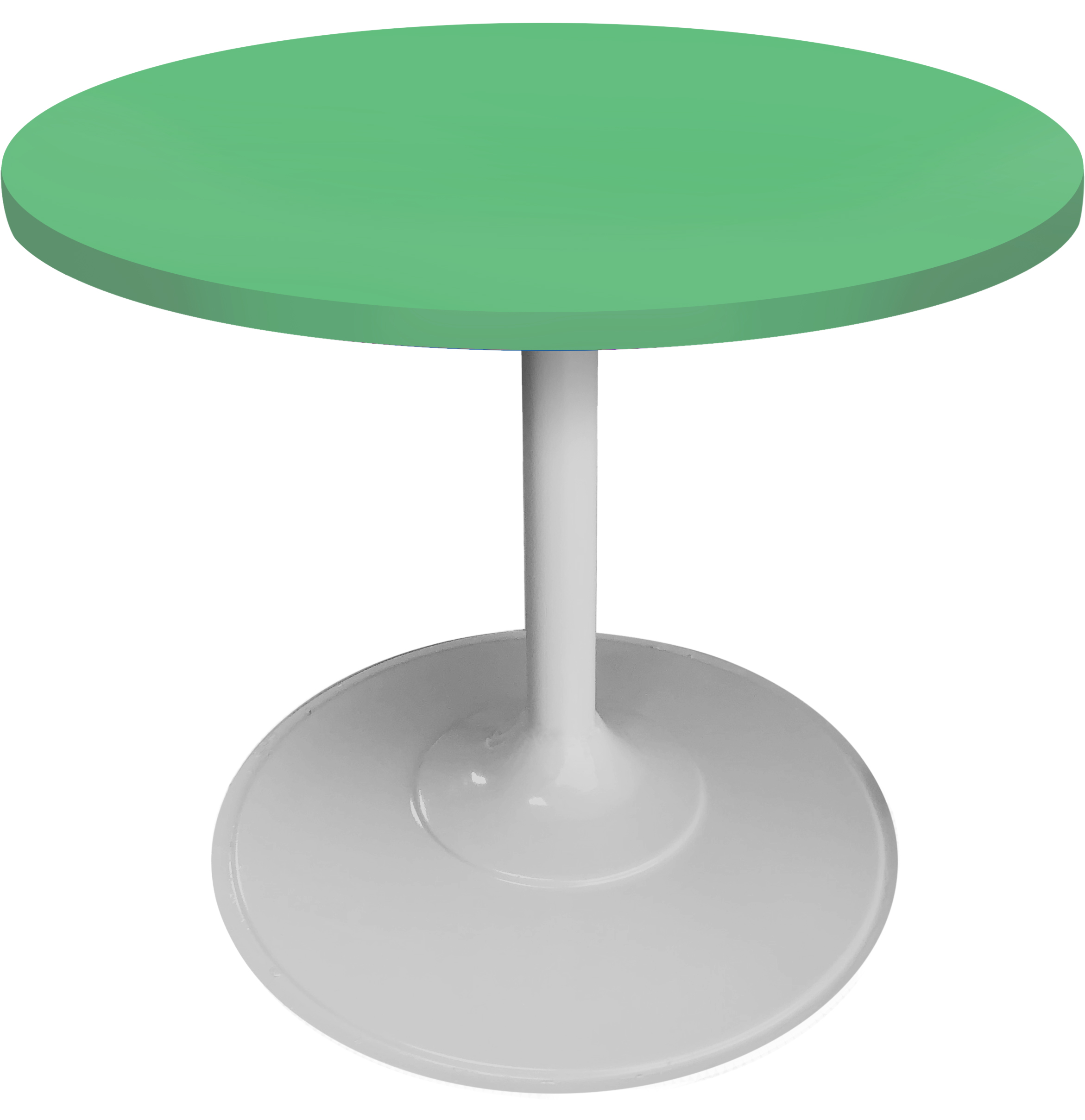 Mesa de canto jessica branca tampo verde maca