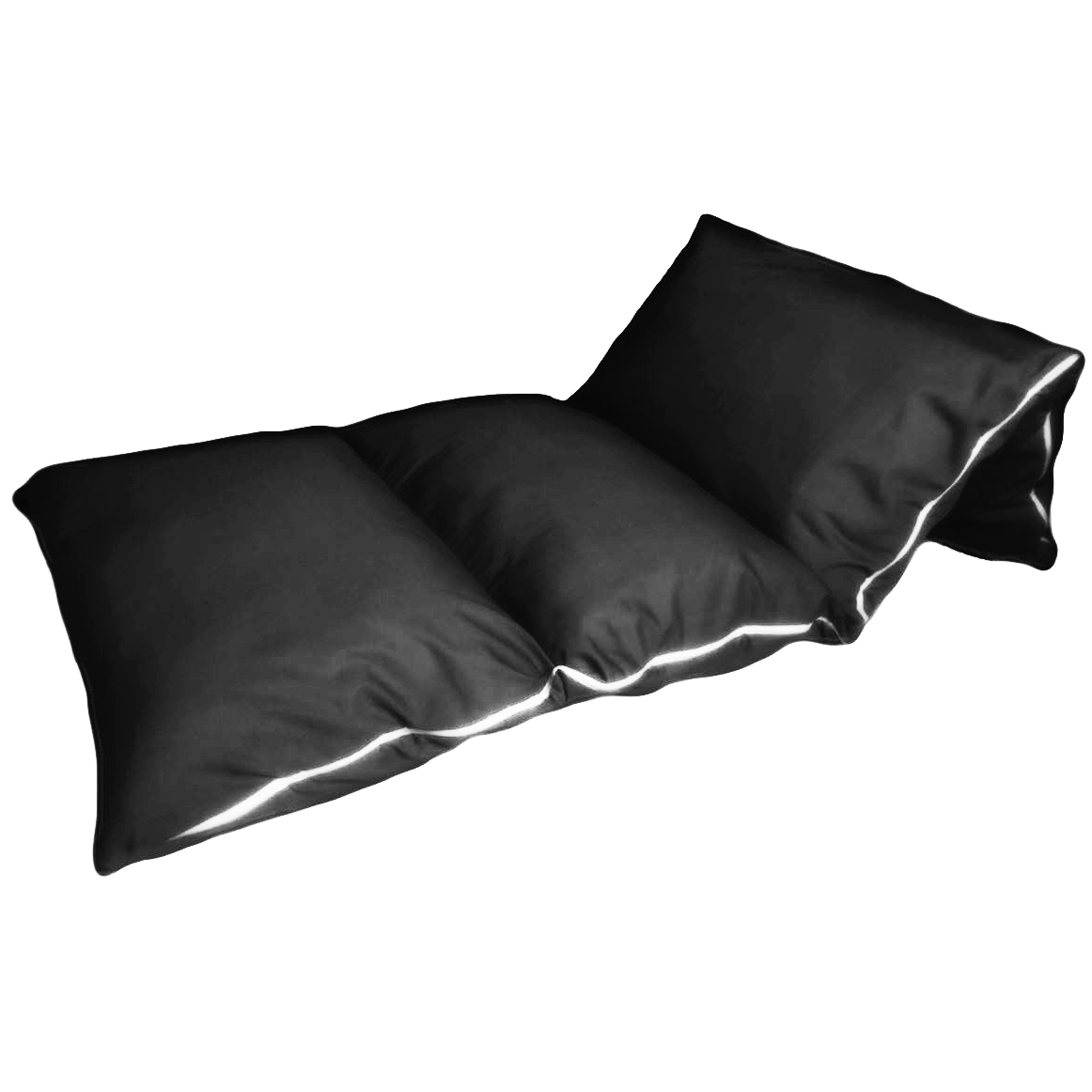 almofada colchonete travesseiro preta