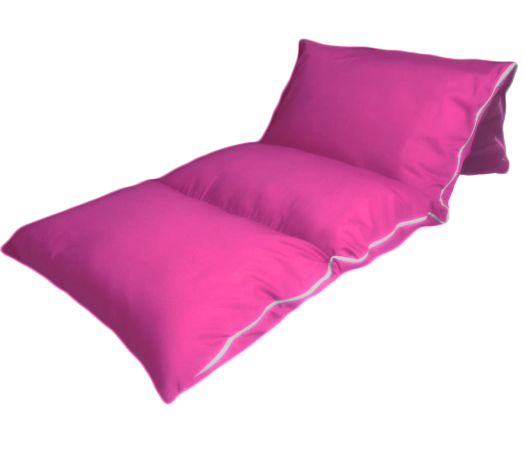 almofada colchonete travesseiro rosa