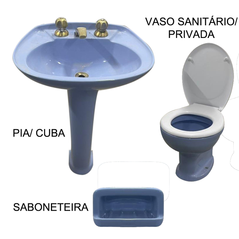 Kit banheiro cenografico