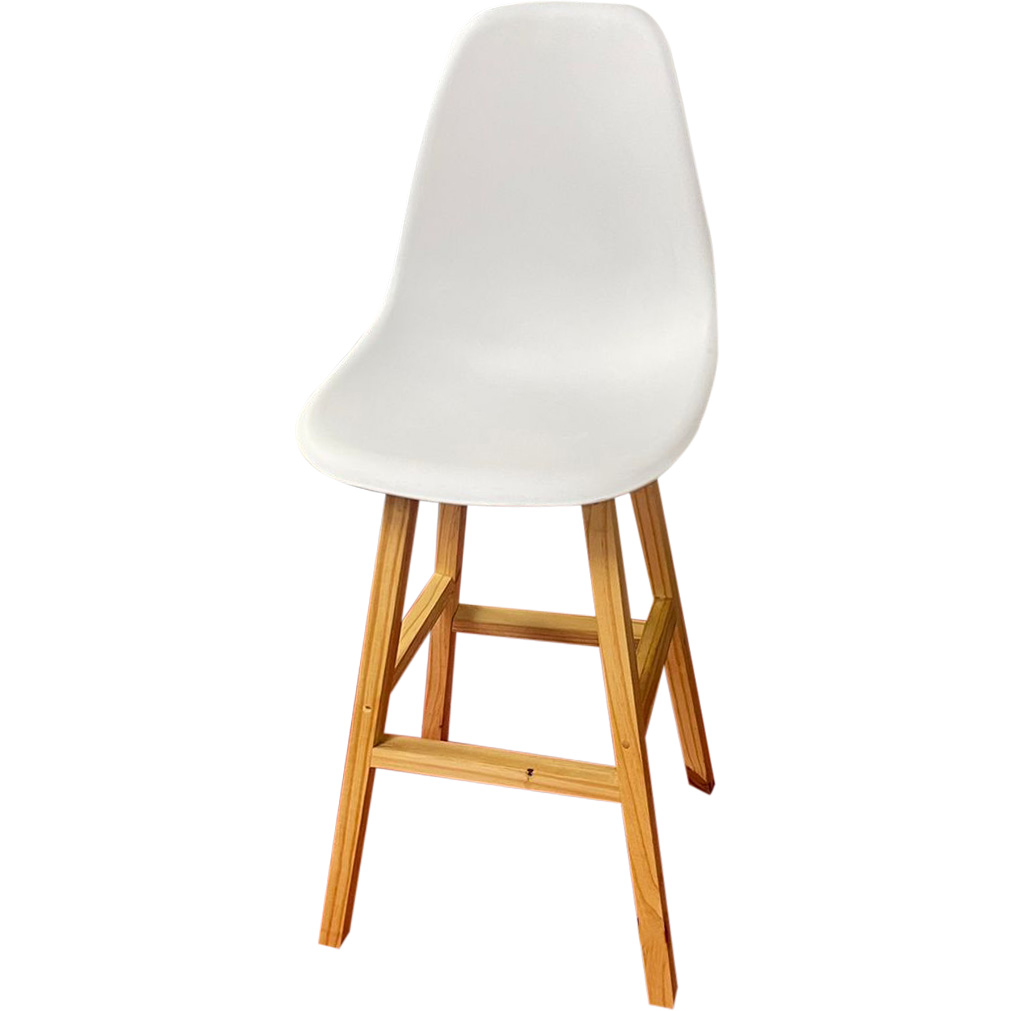 banqueta escandinava branca