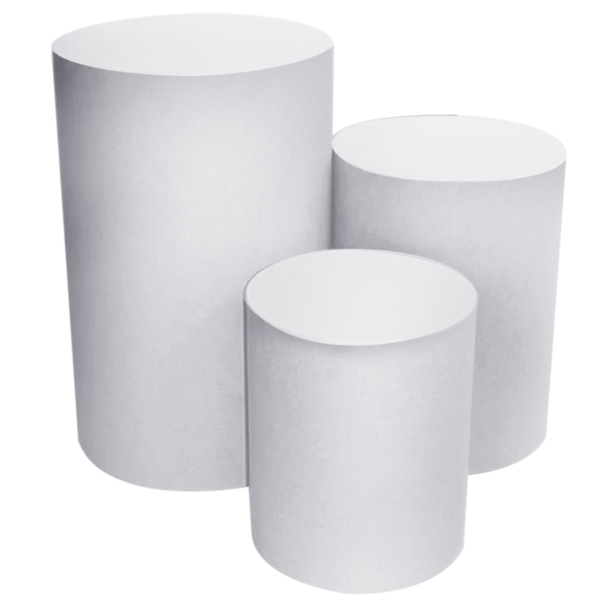 trio de mesa cilindro