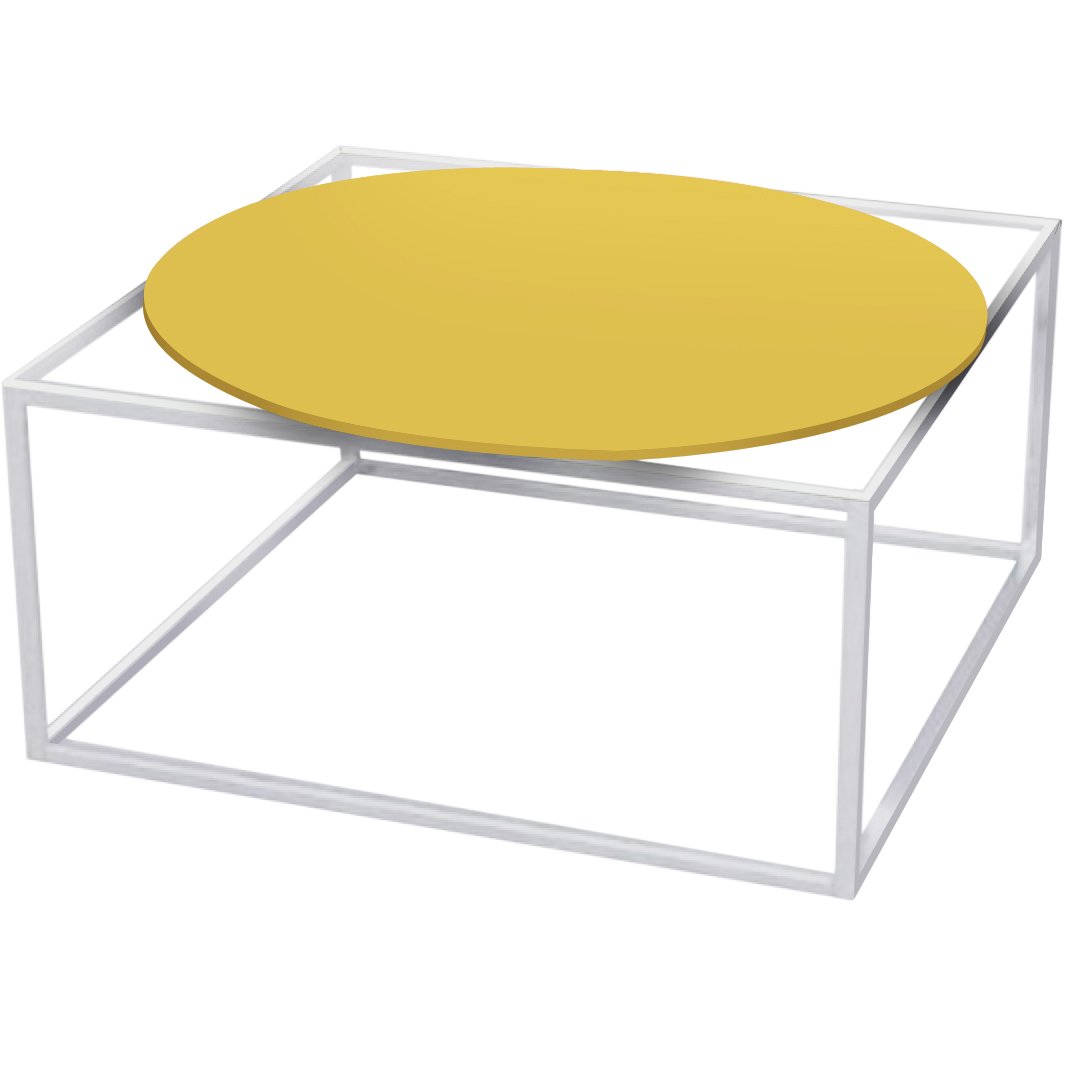 mesa de centro ferro minas bola amarela