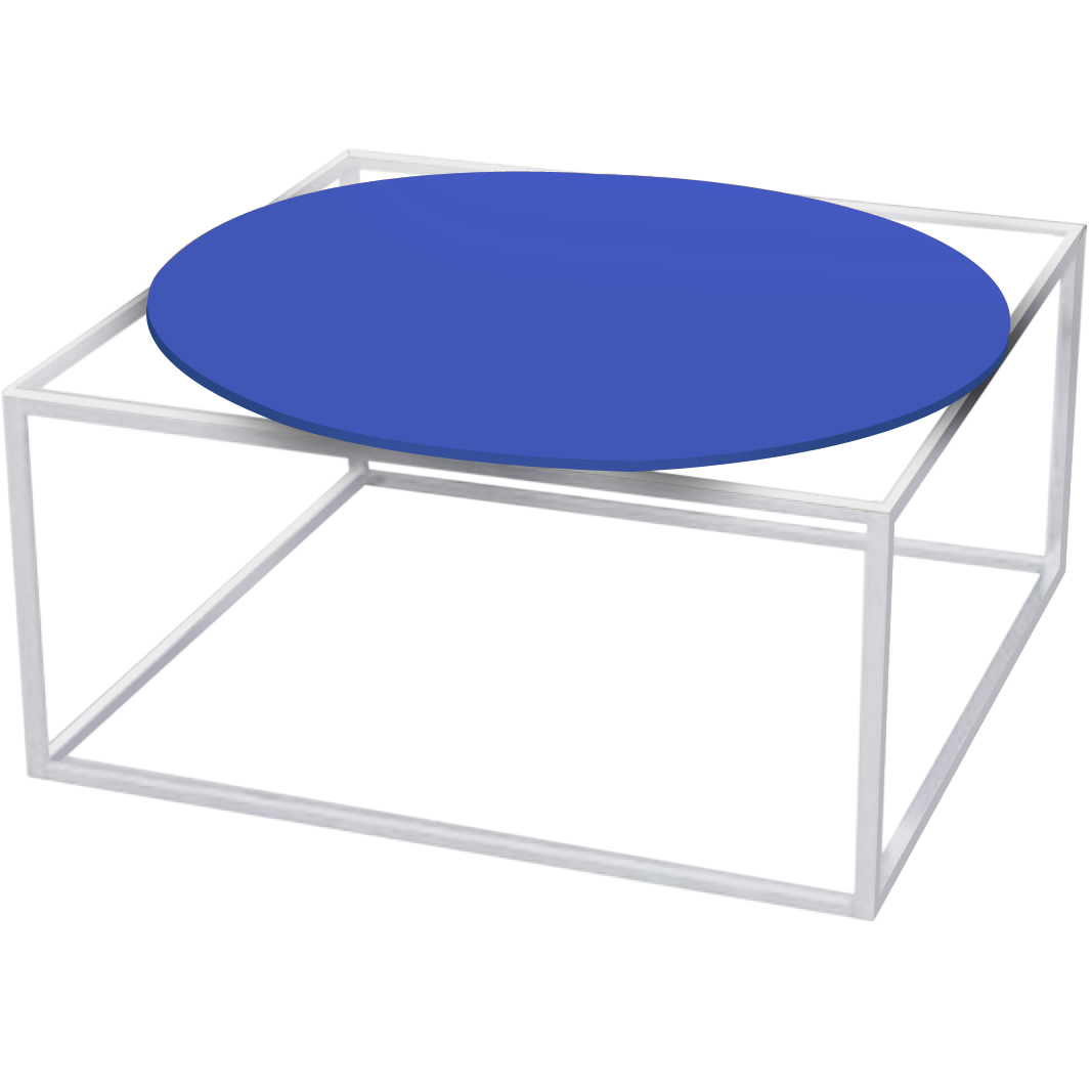 mesa de centro ferro minas bola azul