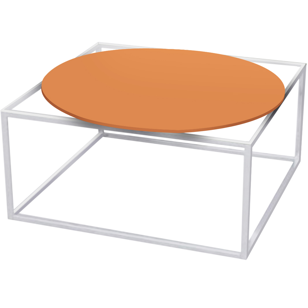 mesa de centro ferro minas bola laranja