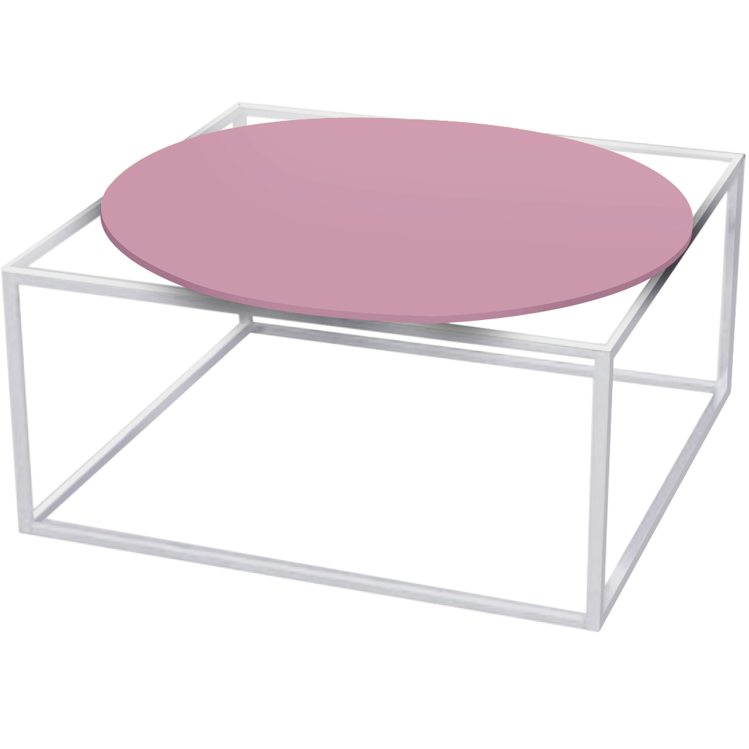 mesa de centro ferro minas bola rosa