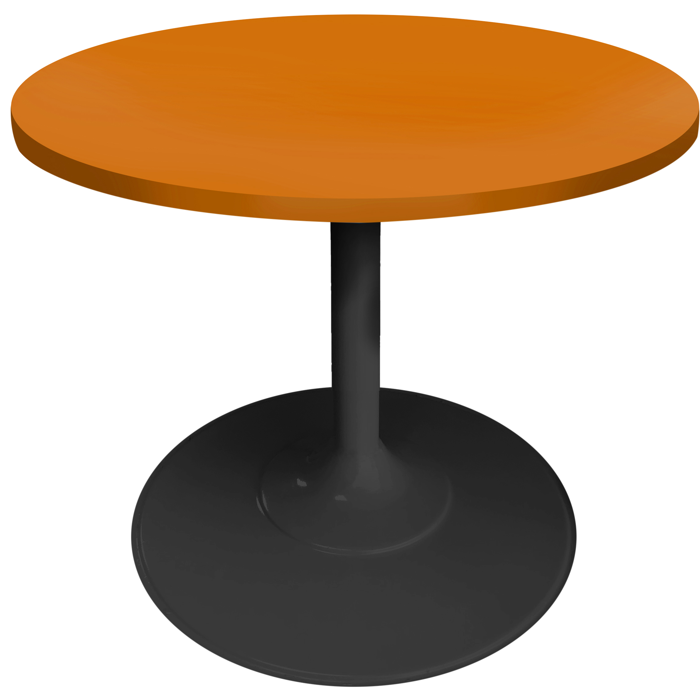 mesa de canto jessica preta e laranja