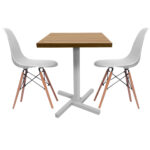 mesa padrao pamplona e cadeiras dsw torre