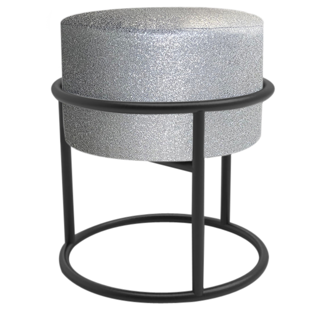 puff van preto e prata