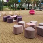 puffs triangulo mesa de centro jessica poltrona boca e kit crate