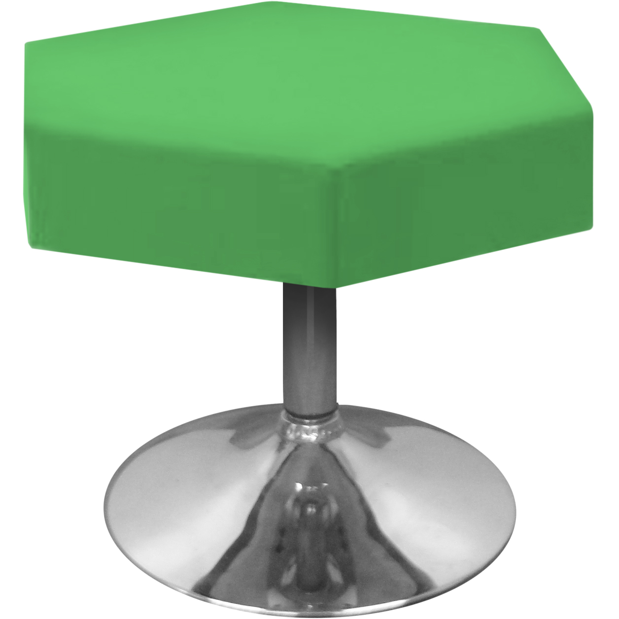 puff hexagonal verde maca