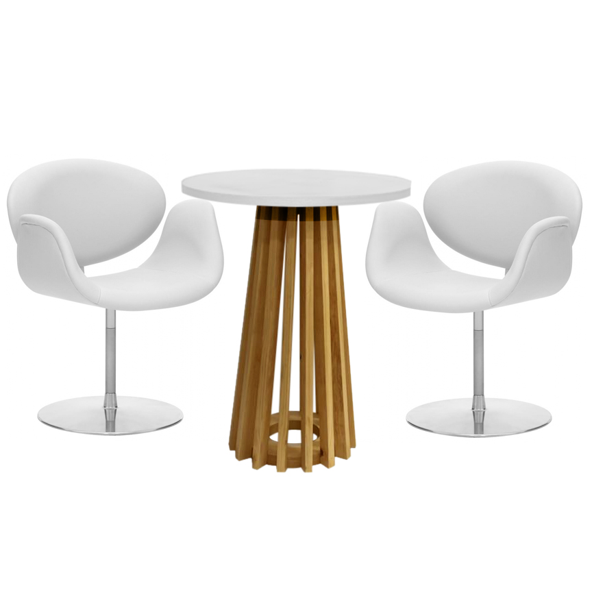 Kit ripada tulipa tampo branco