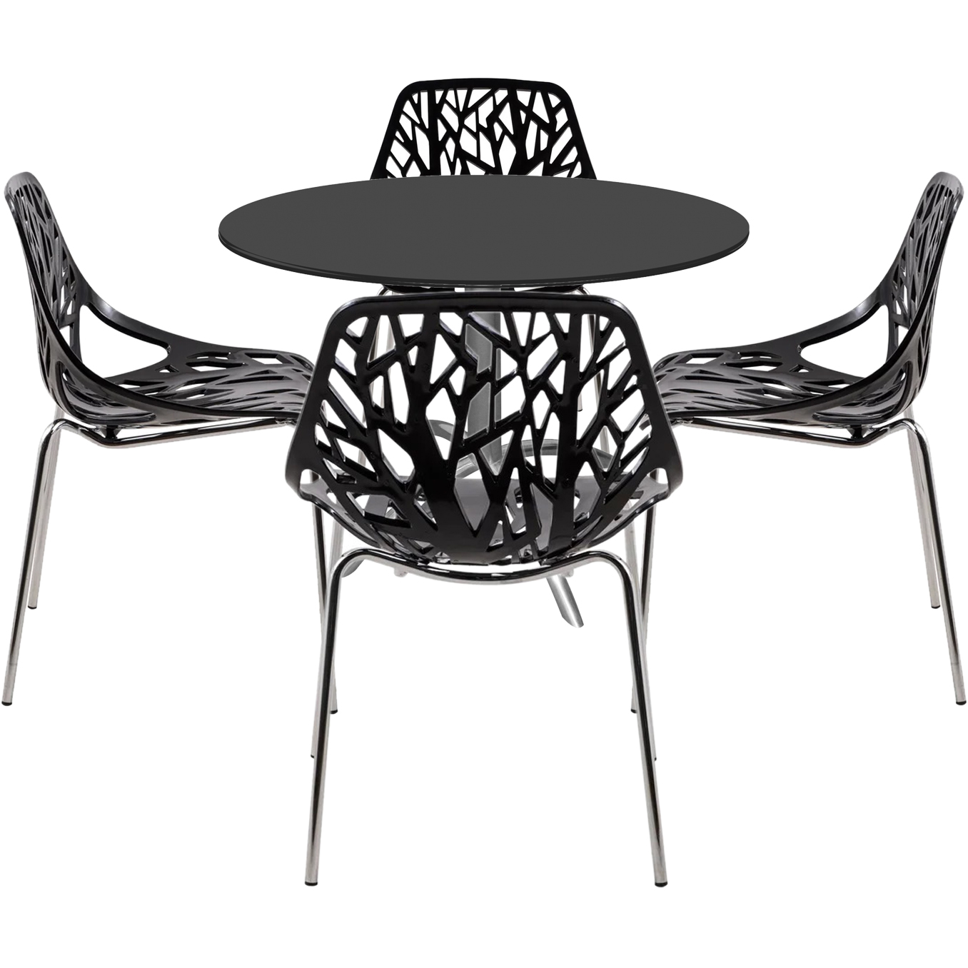 kIT ARANHA LEAF 4 CADEIRAS