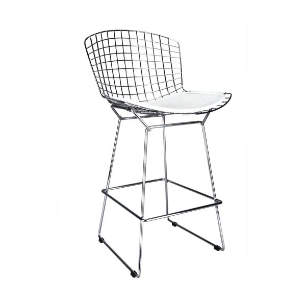 Banqueta Bertoia branca