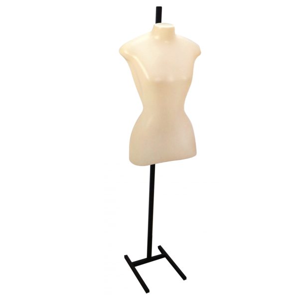 Busto manequim feminino plastico