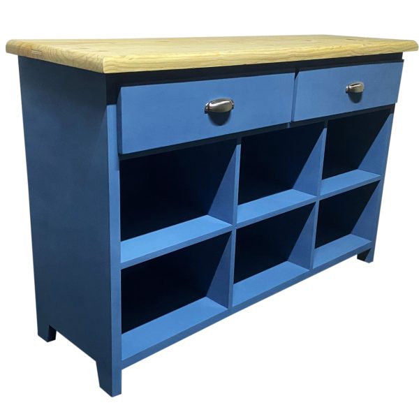 Comoda com 02 nichos azul1