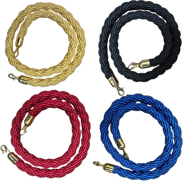 Cordas limitador classico - ponteira dourada