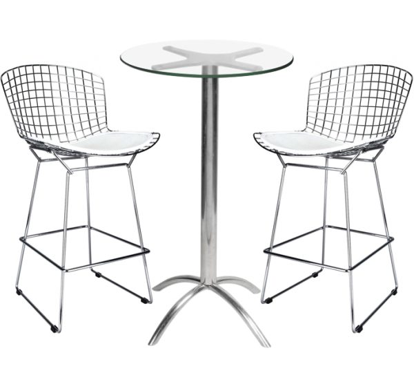 Kit bertoia aranha vidro