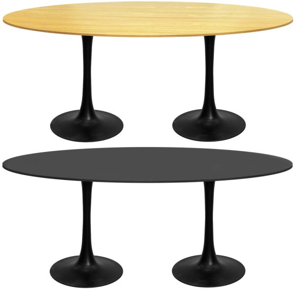 Mesa Padrao Saarinen Oval pe duplo