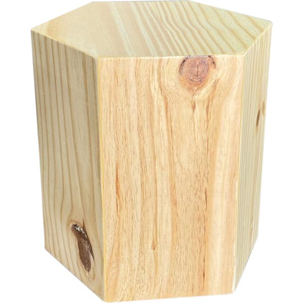 Mesa de canto hexagonal