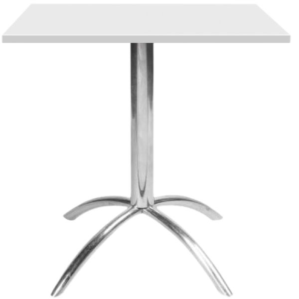 Mesa padrao aranha quadrada branca