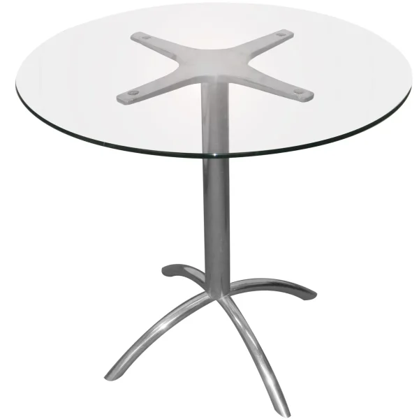 Mesa padrao aranha tampo de vidro