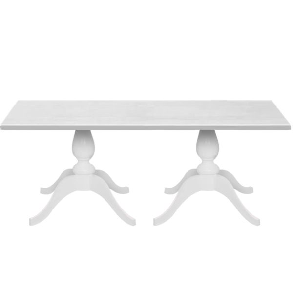 Mesa provencal merci tampo retangular madeira