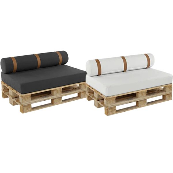 Modulo Pallet com tira de couro eco marrom