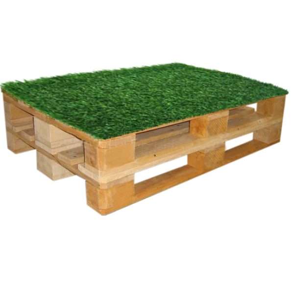 Pallet com grama