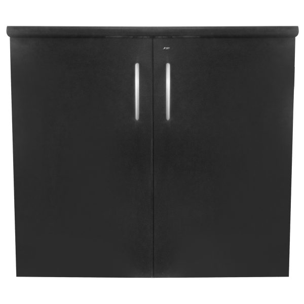 armario baixo madeira preto