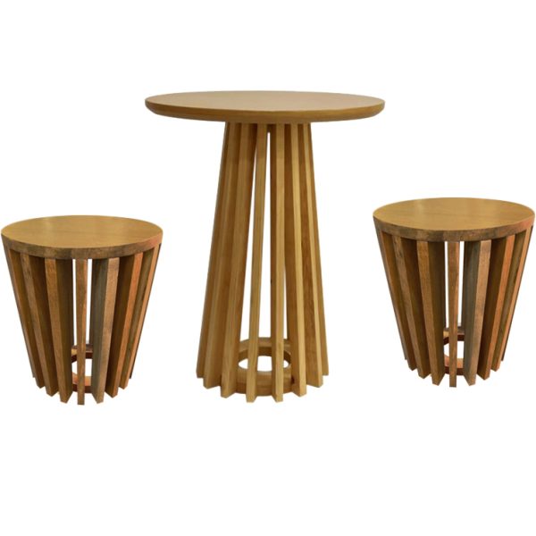 kit 2 tamboretes ripado