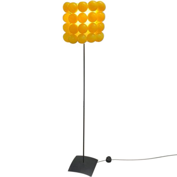 luminaria bolinha amarela