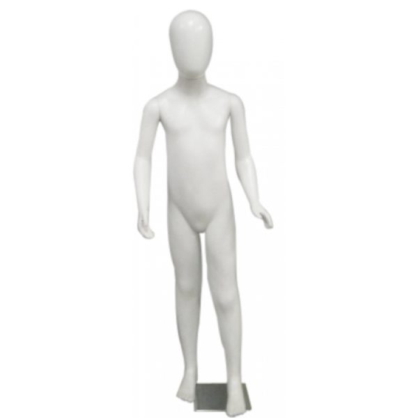 manequim masc infantil cabeca de ovo 130cm