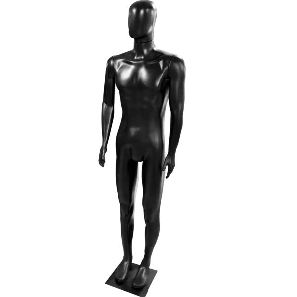manequim masculino corpo inteiro preto