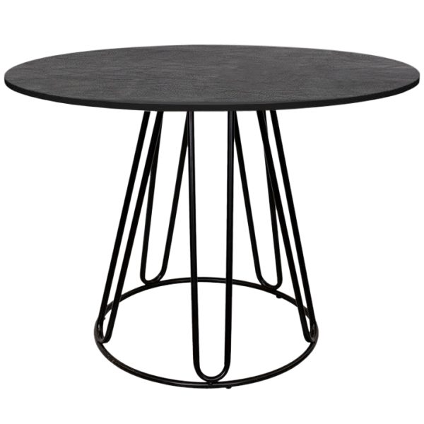 mesa Dalila Base preta tampo preto revestido